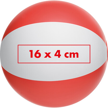 Bicolour Strandball Key West,rot, A-Nr.: 105105 - 02
