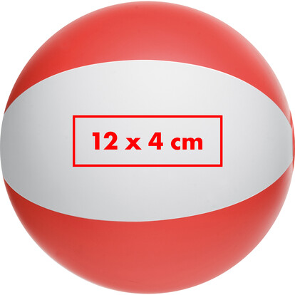 Bicolour Strandball Key West,rot, A-Nr.: 105105 - 03