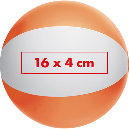 Bicolour Strandball Key West,orange, A-Nr.: 105110 - 02