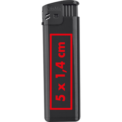 Elektronikfeuerzeug Lichtenstein,schwarz, A-Nr.: 110603 - 03