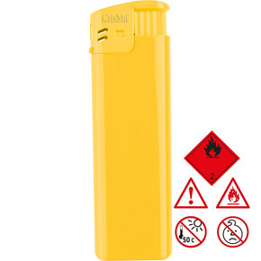 Elektronikfeuerzeug Lichtenstein,gelb, A-Nr.: 110608 - 01 Elektronikfeuerzeug Lichtenstein,gelb, A-Nr.: 110608 - 01