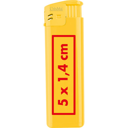 Elektronikfeuerzeug Lichtenstein,gelb, A-Nr.: 110608 - 03