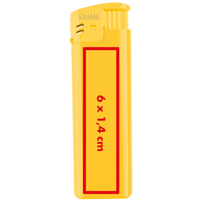 Elektronikfeuerzeug Lichtenstein,gelb, A-Nr.: 110608 - 04
