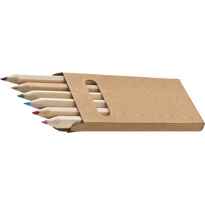 Holzbuntstifte Minnie,braun, A-Nr.: 112701 - 01 Holzbuntstifte Minnie,braun, A-Nr.: 112701 - 01