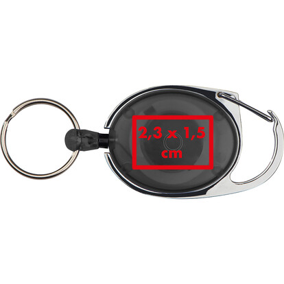 Karabiner Ring und Clip Employee,schwarz, A-Nr.: 117103 - 04
