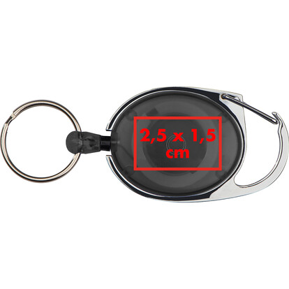 Karabiner Ring und Clip Employee,schwarz, A-Nr.: 117103 - 05