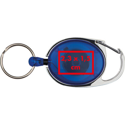 Karabiner Ring und Clip Employee,blau, A-Nr.: 117104 - 04