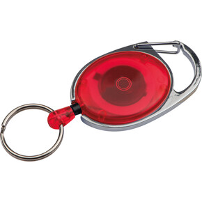 Karabiner Ring und Clip Employee,rot, A-Nr.: 117105 - 01 Karabiner Ring und Clip Employee,rot, A-Nr.: 117105 - 01