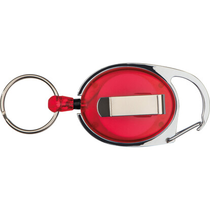 Karabiner Ring und Clip Employee,rot, A-Nr.: 117105 - 03