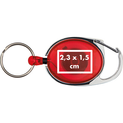 Karabiner Ring und Clip Employee,rot, A-Nr.: 117105 - 04