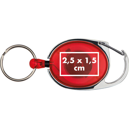 Karabiner Ring und Clip Employee,rot, A-Nr.: 117105 - 05