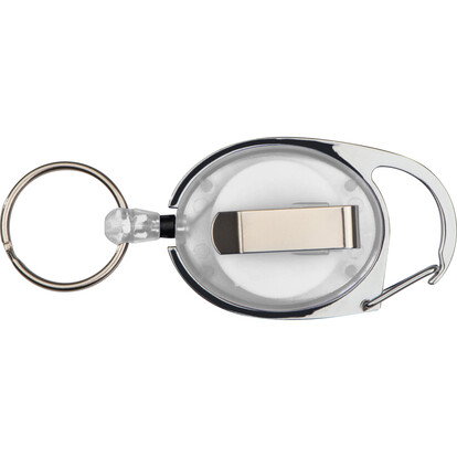 Karabiner Ring und Clip Employee,weiss, A-Nr.: 117106 - 03
