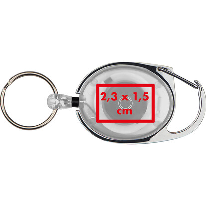 Karabiner Ring und Clip Employee,weiss, A-Nr.: 117106 - 04