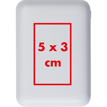 Powerbank 10.000 mAh Kilis,weiss, A-Nr.: 118406 - 04