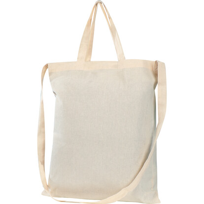 Baumwolltasche mit 3 Henkeln Nordkoog,weiss, A-Nr.: 136906 - 01
