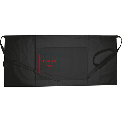 Baumwollschürze Koldby,schwarz, A-Nr.: 138103 - 04