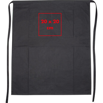 Baumwollschürze Mjolden,schwarz, A-Nr.: 138303 - 05