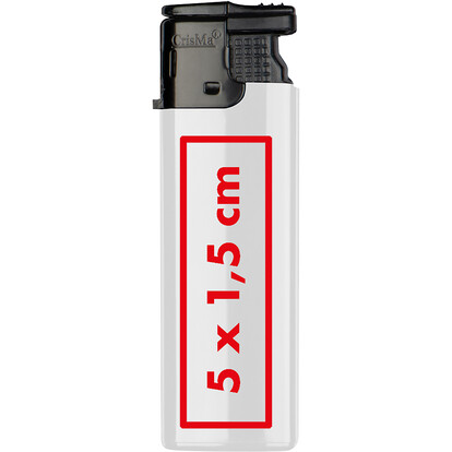 Elektronikfeuerzeug Stormflame,weiss, A-Nr.: 139206 - 04