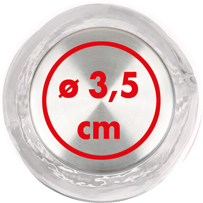 Glasflasche Indianapolis,transparent, A-Nr.: 139466 - 04