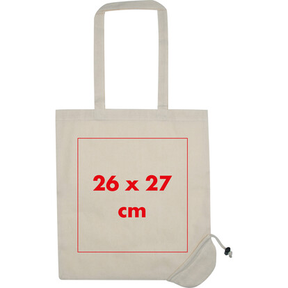Verwandlungs-Baumwolltasche Kleholm,weiss, A-Nr.: 141106 - 04