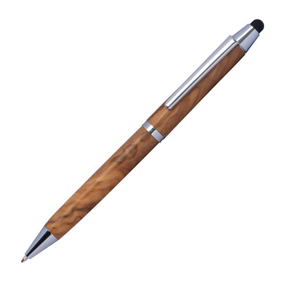 Holz Kugelschreiber mit Touchfunktion Erfurt,beige, A-Nr.: 149713 - 02