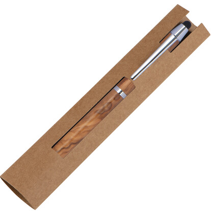 Holz Kugelschreiber mit Touchfunktion Erfurt,beige, A-Nr.: 149713 - 03