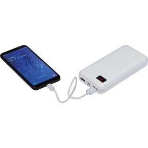 Powerbank 20.000mAh Cracow,weiss, A-Nr.: 149806 - 01 Powerbank 20.000mAh Cracow,weiss, A-Nr.: 149806 - 01