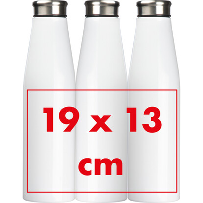 Metall Trinkflasche San Marino,weiss, A-Nr.: 151406 - 05