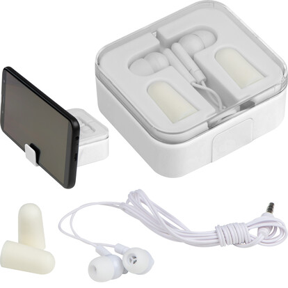 Kopfhörerset mit Handyhalter Noise, A-Nr.: 1549 - 01