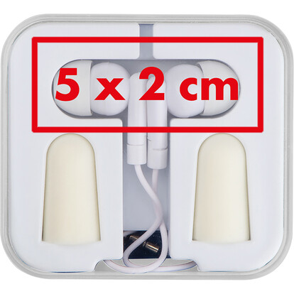 Kopfhörerset mit Handyhalter Noise,weiss, A-Nr.: 154906 - 04