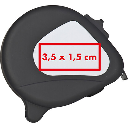 3 Meter Maßband Denver,schwarz, A-Nr.: 173603 - 02