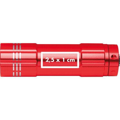 COB Taschenlampe Montargis,rot, A-Nr.: 190405 - 02