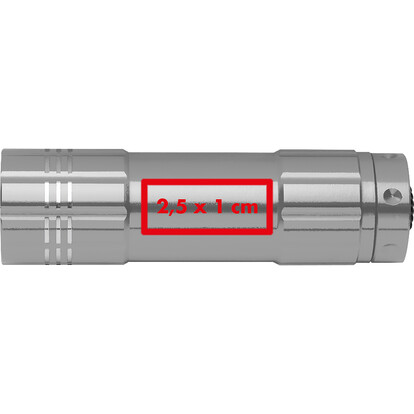 COB Taschenlampe Montargis,grau, A-Nr.: 190407 - 02