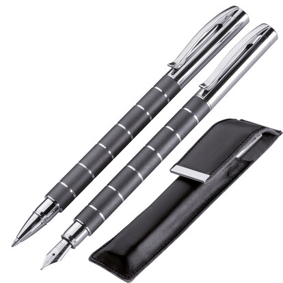 Metall Schreibset Mayfield,anthrazit, A-Nr.: 193477 - 01