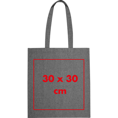 Recycelte Baumwolltasche Chelmsford,schwarz, A-Nr.: 235803 - 04