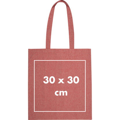 Recycelte Baumwolltasche Chelmsford,rot, A-Nr.: 235805 - 04