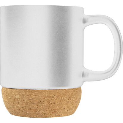Keramiktasse mit Korkbasis Gistel,weiss, A-Nr.: 241806 - 02