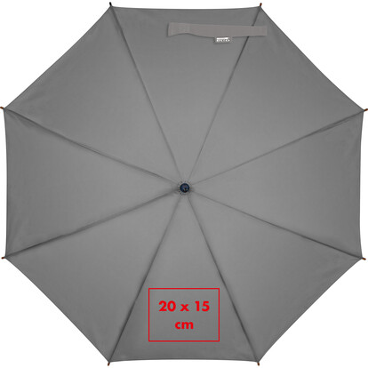 XL Automatikregenschirm Hasselt,grau, A-Nr.: 243607 - 04