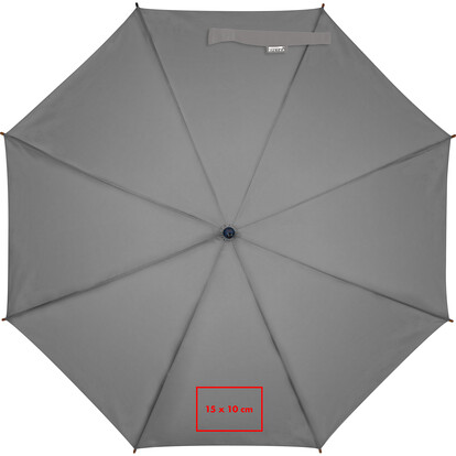 XL Automatikregenschirm Hasselt,grau, A-Nr.: 243607 - 05