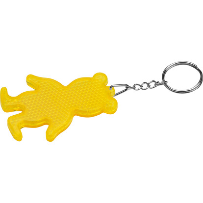 Reflektierender Schlüsselanhänger Bear, gelb, A-Nr.: 244908 - 01