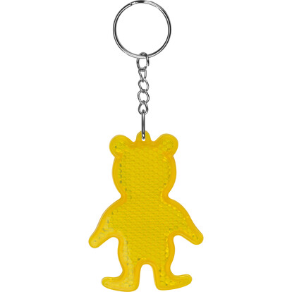 Reflektierender Schlüsselanhänger Bear, gelb, A-Nr.: 244908 - 02