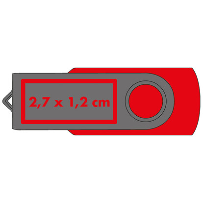 USB-Stick Liège 8 GB,rot, A-Nr.: 249305 - 02