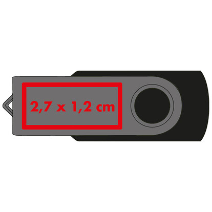 USB-Stick Liège 16 GB,schwarz, A-Nr.: 249603 - 02