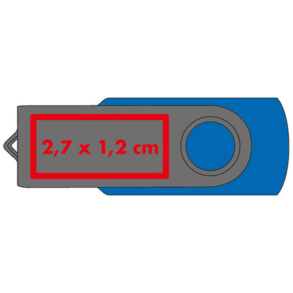 USB-Stick Liège 16 GB,blau, A-Nr.: 249604 - 02