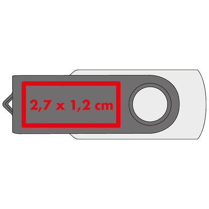 USB-Stick Liège 16 GB,weiss, A-Nr.: 249606 - 02
