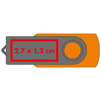 USB-Stick Liège 16 GB,orange, A-Nr.: 249610 - 02