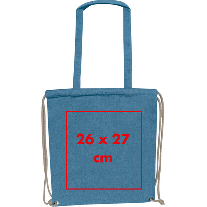 Recycelte Baumwolltasche Addison,blau, A-Nr.: 254304 - 04