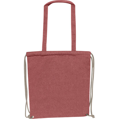 Recycelte Baumwolltasche Addison,rot, A-Nr.: 254305 - 03