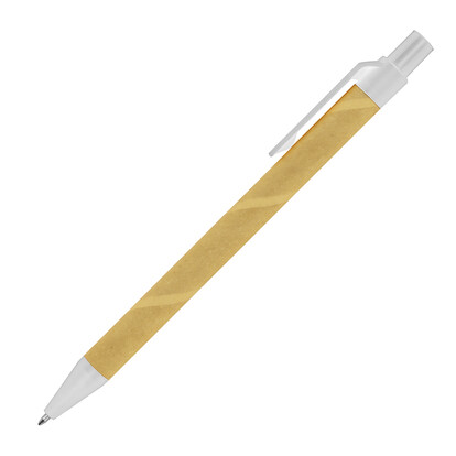Papp Kugelschreiber Amsterdam,beige, A-Nr.: 256513 - 02