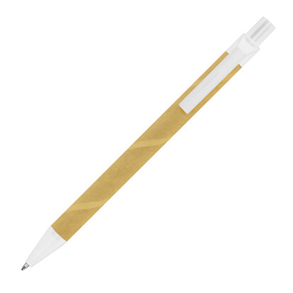 Papp Kugelschreiber Amsterdam,beige, A-Nr.: 256513 - 03